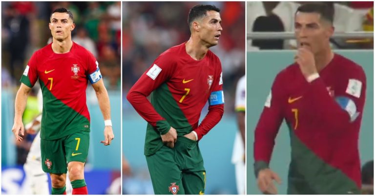 Nanubu benshi baribaza ikintu Cristiano Ronaldo yakuye mu ikabutura agatamira bahura na Ghana (REBA VIDEO)